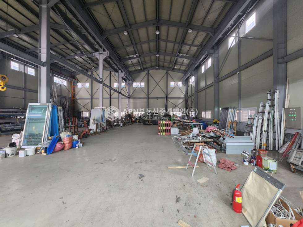 부산 강서구 미음동 [강서구 국제산업물류도시 공장 매매] 공장 224평, 2층 사무실 55평, 크레인 5톤, 층고 11.4m 매매 매물번호 21227 사진 2