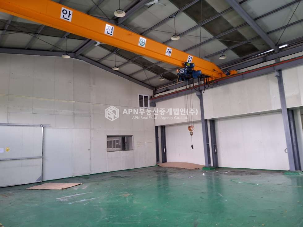 경남 함안군 칠원읍 용정리 가동 크레인 2.8톤 전력 150kw 공장 임대 월세 매물번호 21313 사진 1
